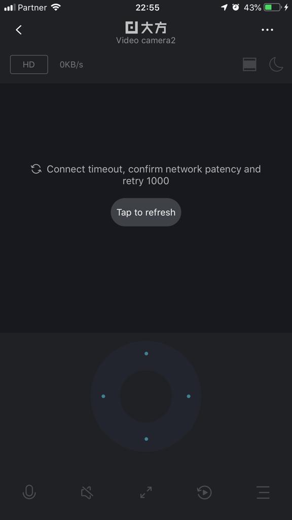 Connect timeout, confirm network 