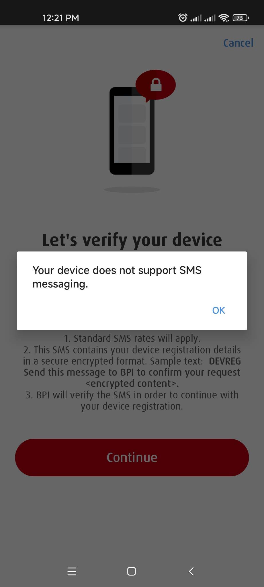 Device not supported