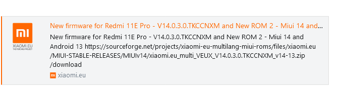 Screenshot 2023-11-19 at 19-09-56 New firmware for Redmi 11E Pro - V14.0.3.0.TKCCNXM and New R...png