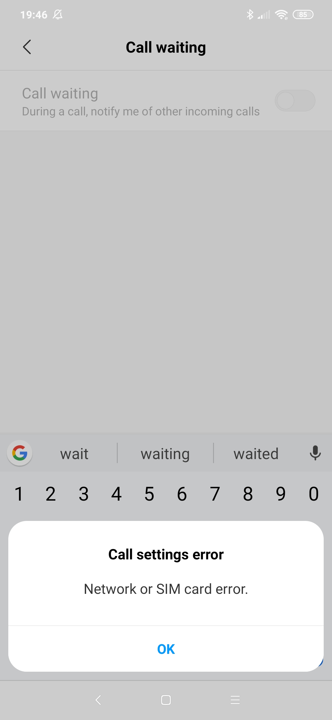 Call Waiting Connection Problem Or Invalid Mmi Code Xiaomi European Community